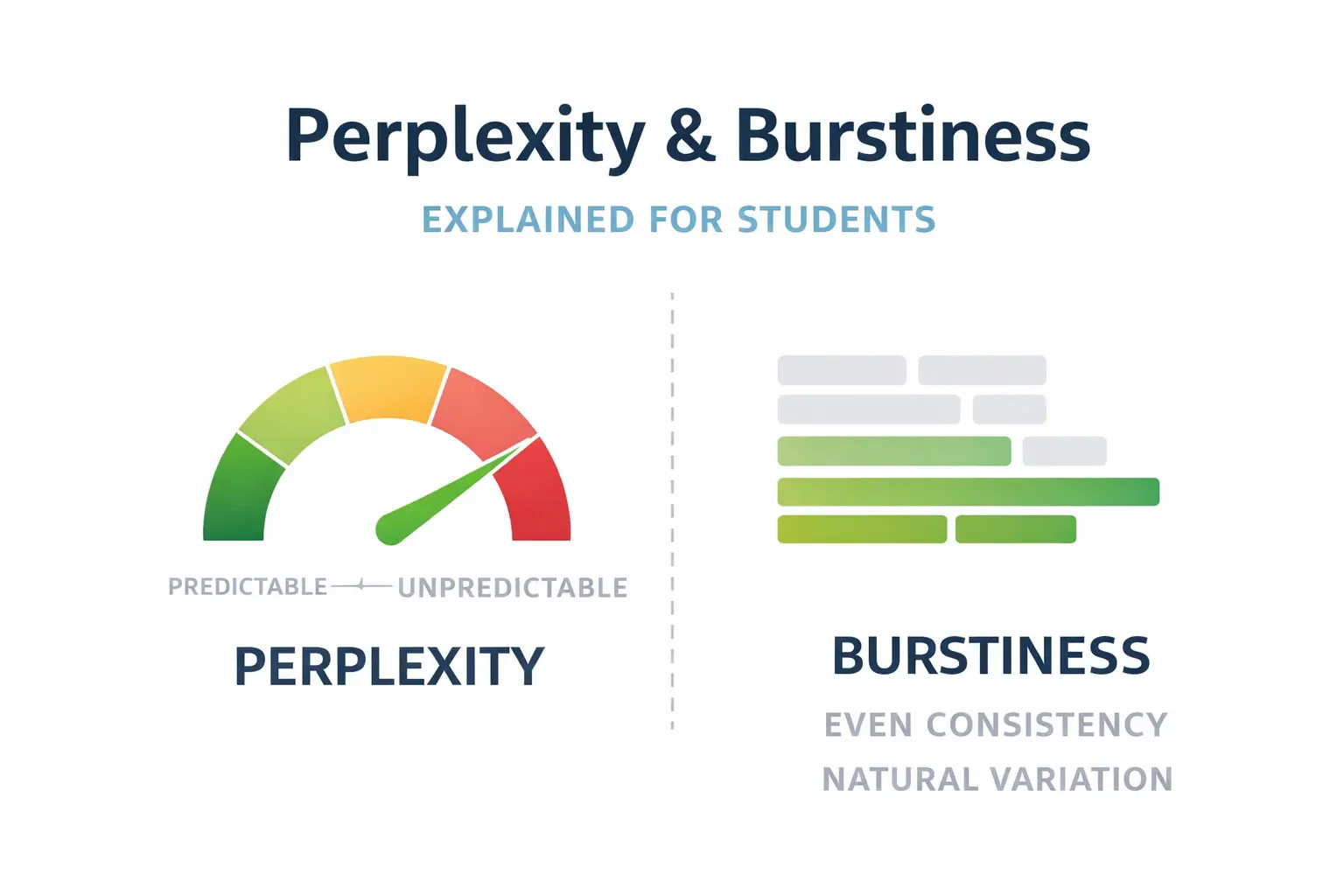 Perplexity and Burstiness Explained Like You’re a Student